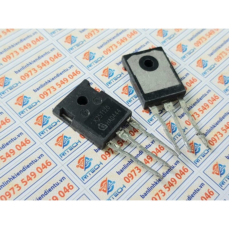 [Combo 3 chiếc] K25T120, IKW25N120T IGBT 25A/1200V TO-3P Tháo Máy