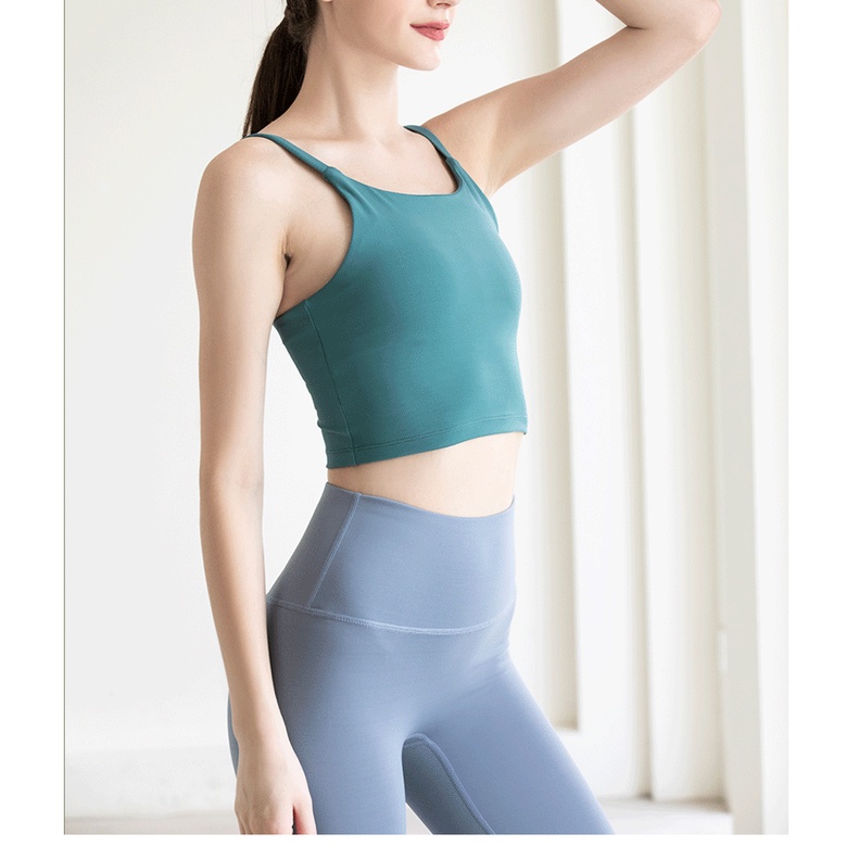 Áo lót thể thao không đường may có mút nâng ngực
