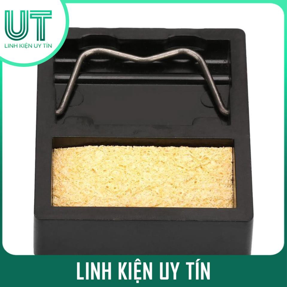 Giá đỡ mỏ hàn kim loại mini kèm miếng bọt biển chịu nhiệt cao Kệ Gác Tay Hàn Mini