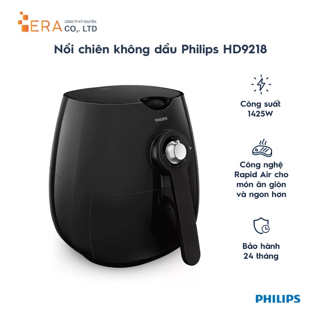 [Mã ELHADEV giảm 4% đơn 300K] Nồi chiên không dầu Philips HD9218 2.4L