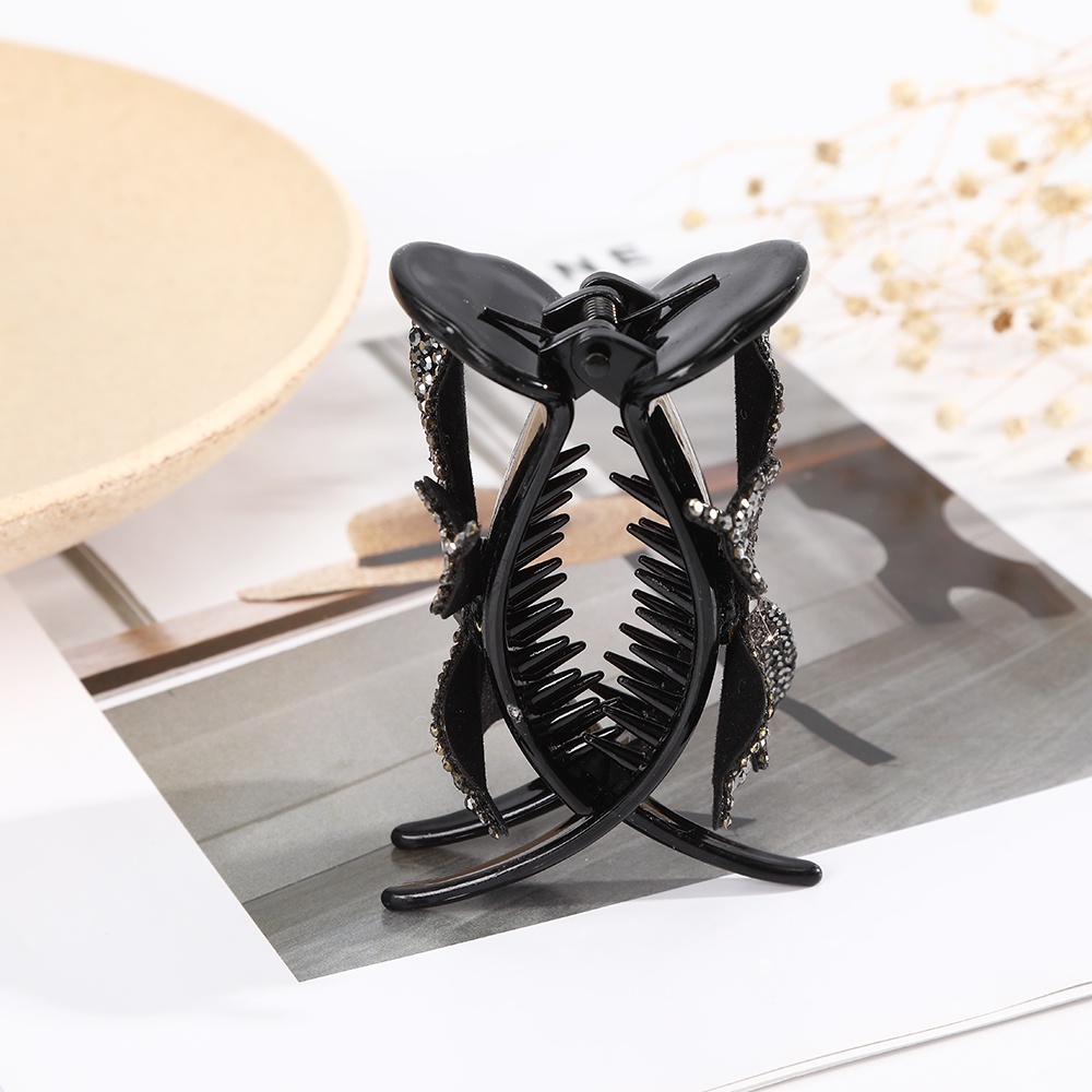 Haimeikang Kẹp tóchình bướm đính kim cương nhân tạo thời trang Hàn Quốc cho nữ