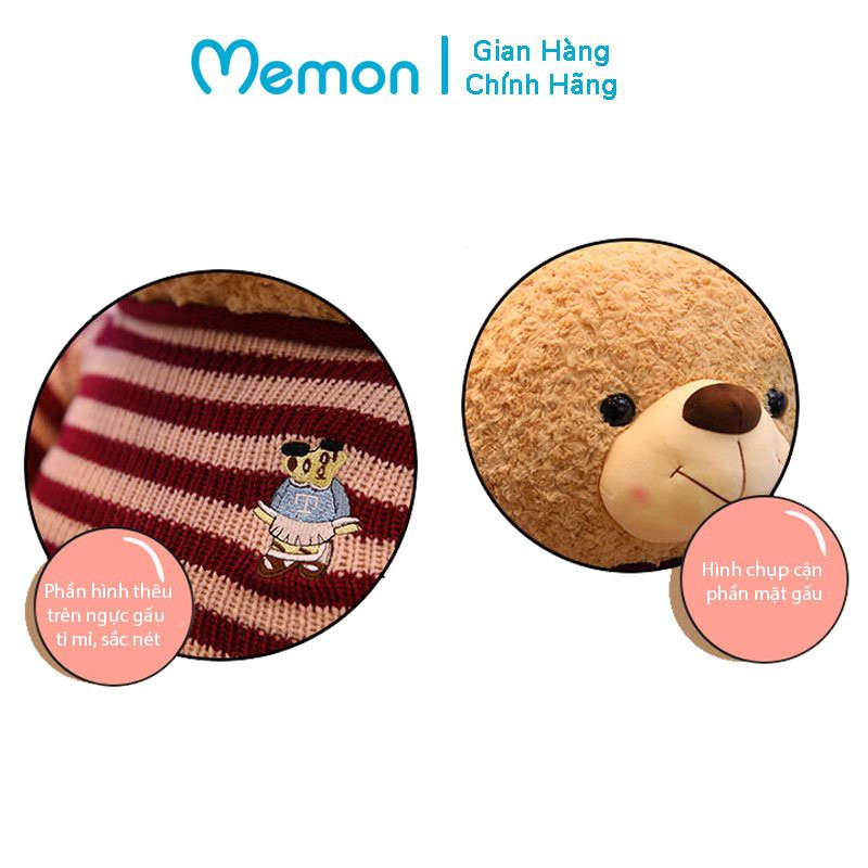 [Mã LIFEMALL2505 giảm 10% đơn 250K] Gấu Bông Teddy Logo Baby Cao Cấp Memon