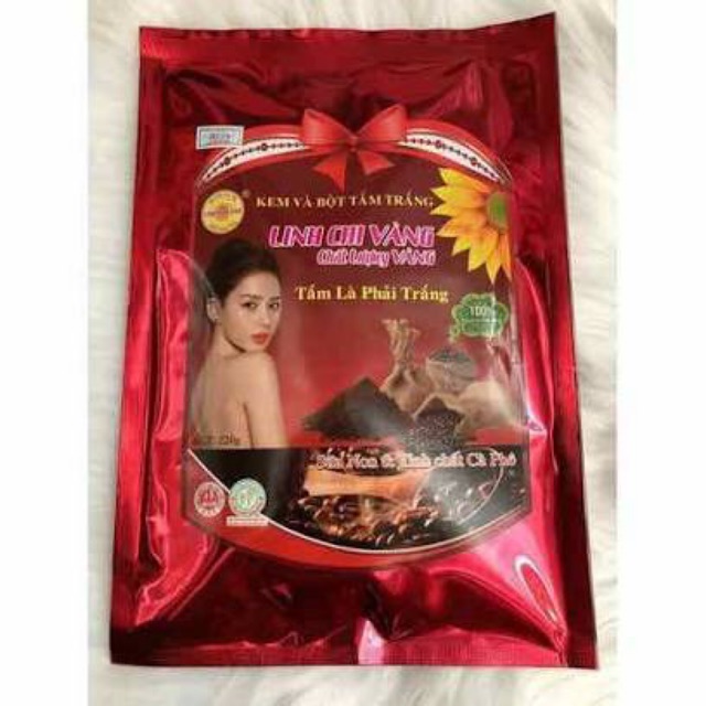Kem tẩy trắng da sữa non cafe linh chi vàng