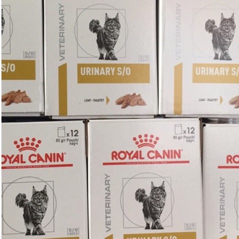 [Hộp 12 gói] Pate Mèo Royal Canin Urinary S/O Cho Mèo Trưởng Thành Bị Sỏi Thận