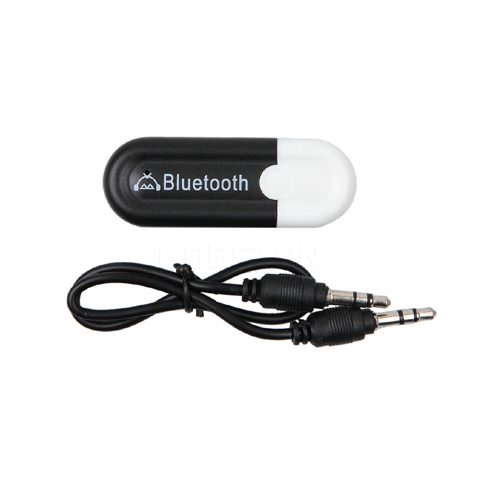 Đầu chuyển đổi tín hiệu âm thanh Bluetooth không dây kèm dây cáp âm thanh 3.5mm