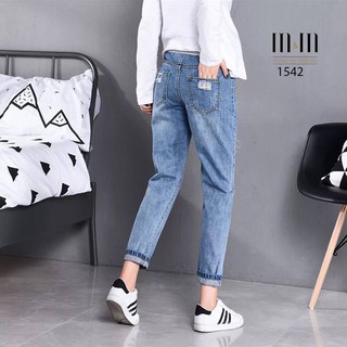 Quần jean baggy bầu
