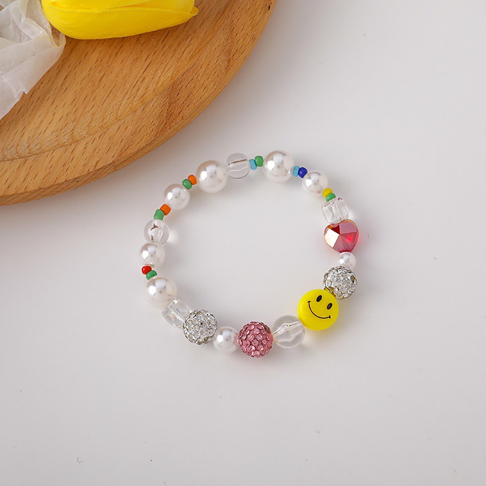 vòng cổ Choker Mặt Hình Mặt Cười Đính Ngọc Trai Nhiều Màu Thời Trang Cho Nữ