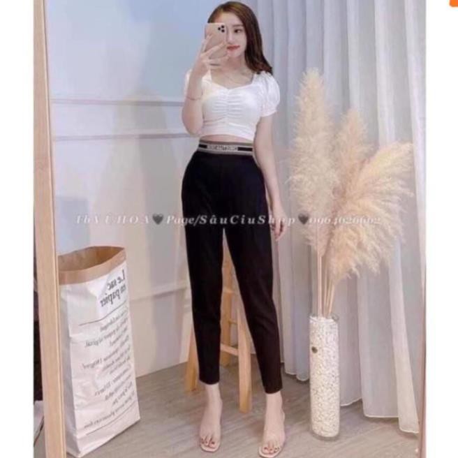 Quần Bom Nữ Cạp Kiểu Dáng Bom Baggy Siêu Hot