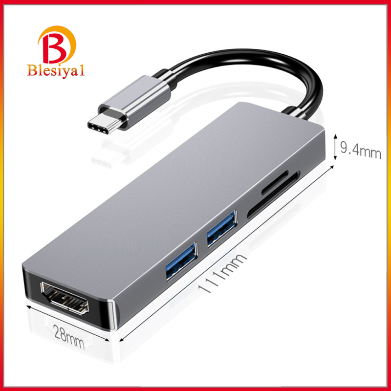 (Hàng Mới Về) Usb Đa Năng 4k Usb-C Type C Sang Hdmi 2x Usb 3.0 Tf Sd Hub Cho Laptop