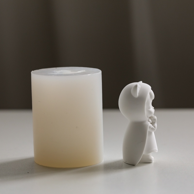 Khuôn Silicon Làm Sô Cô La / Khuếch Tán Hương Thơm Hình Bé Gái Hoạt Hình