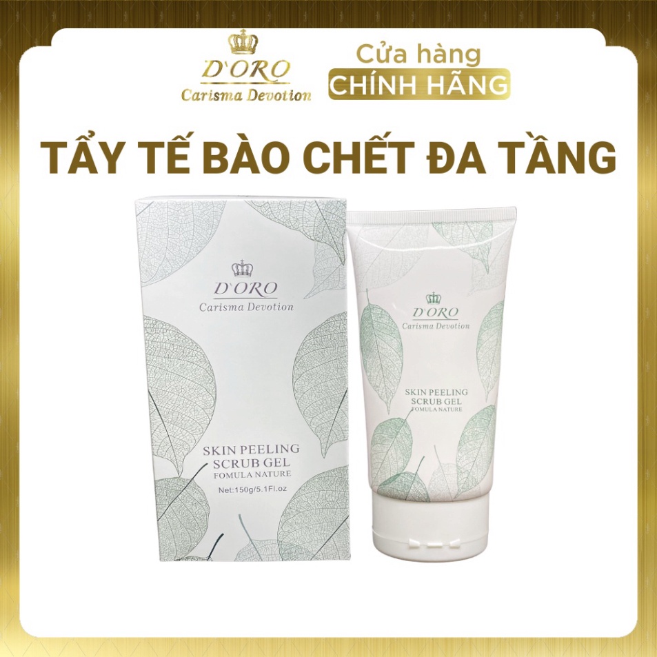 Tẩy Tế Bào Chết Đa Tầng Doro - Trắng Da - Làm Sạch Sâu - Nhỏ Lỗ Chân Lông - Giảm Mụn - Giảm Tiết Nhờn Dung Tích 150ml