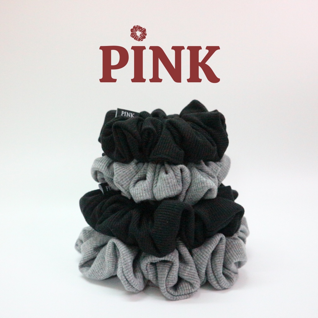 Scrunchie Dây Cột Tóc Thun Gân