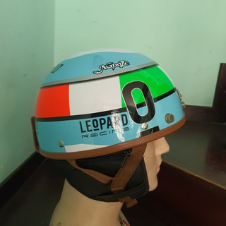 Nón bảo hiểm Napoli Pug3 tem Leopard