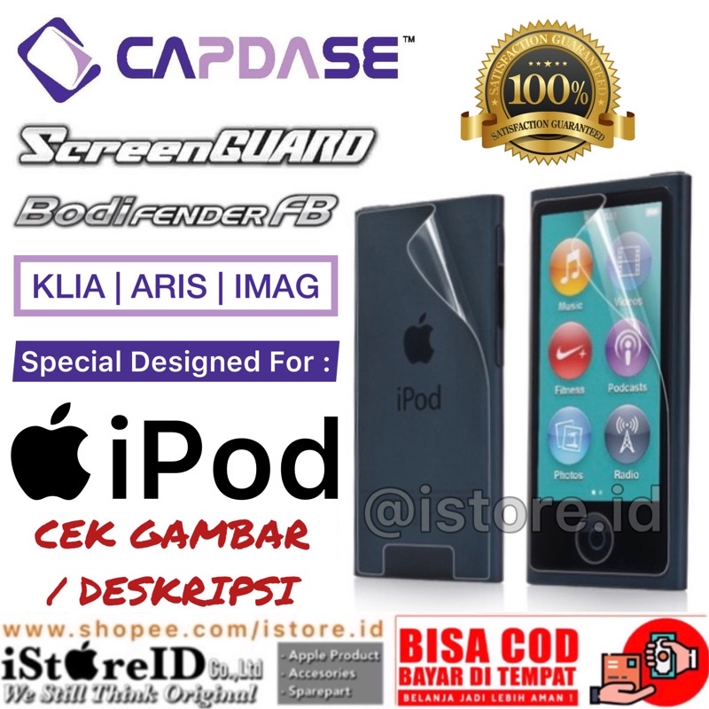 Capdase nguyên bản | Miếng dán bảo vệ màn hình cho Apple iPod Touch 5th Gen Nano 7th