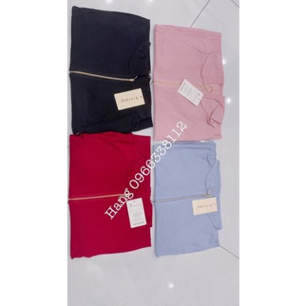 [NHẬP VAYD25 _GIẢM 25K ] Áo khoác len dây kéo có nón - HÀNG CÓ SẴN GIAO NGAY