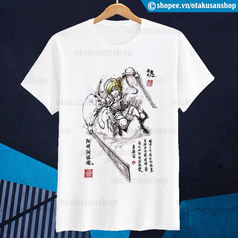 Áo thun Attack on Titan Black Art ngắn tay