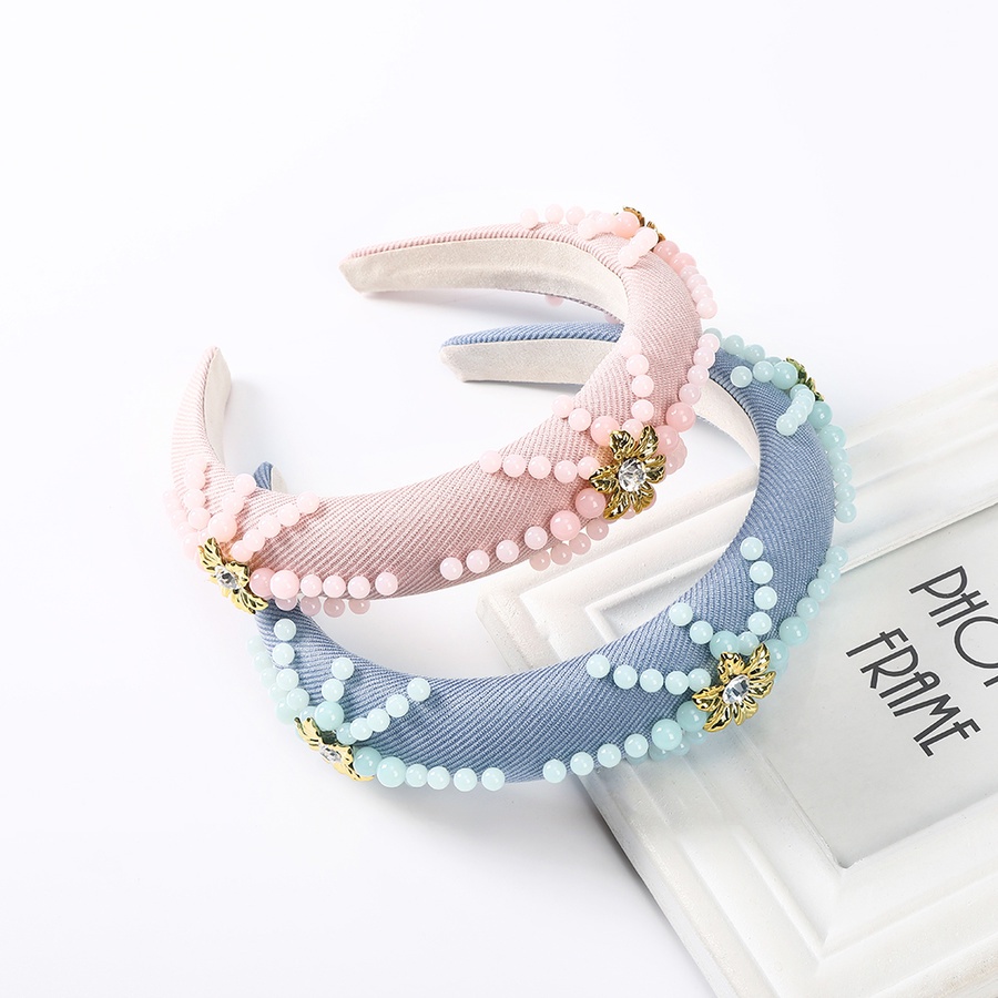 Băng đô cài tóc đính hạt ngọc trai giả phong cách Hàn Quốc cho nữ