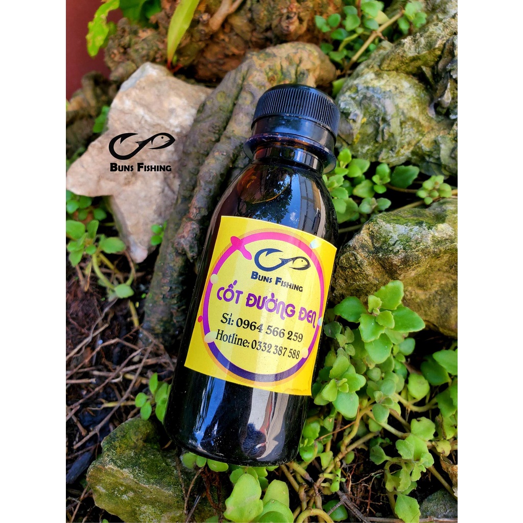 hương liệu câu cá tổng hợp Cốt Đường Đen 125ml - Buns Fishing