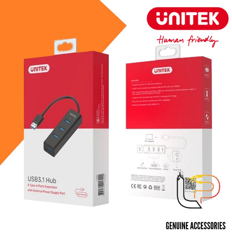 BỘ CHIA 4 CỔNG USB 3.0 UNITEK Y-3089 - HUB 1-4 USB 3.0 UNITEK Y-3089