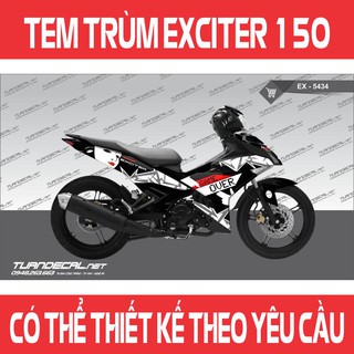 Tem Trùm Exciter 150 Đẹp - Đổi màu sắc và họa tiết theo yêu cầu