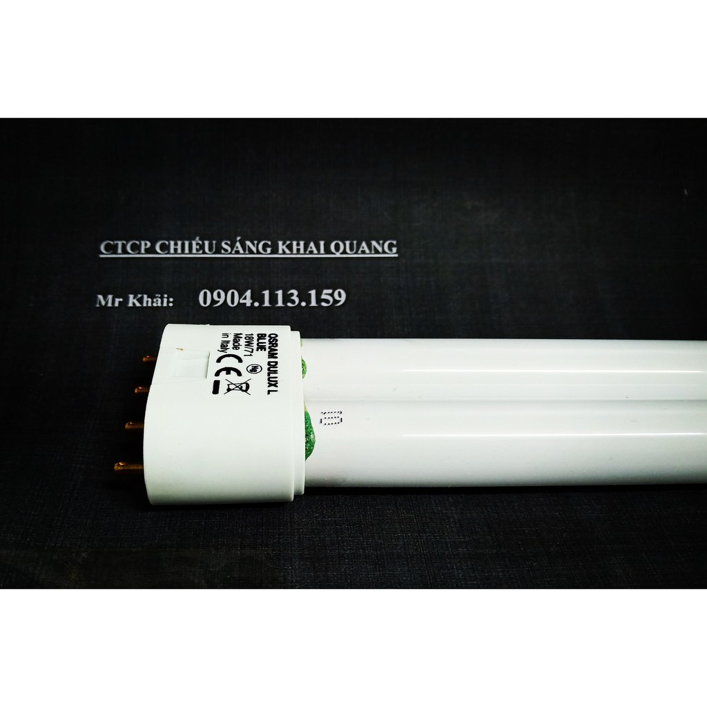 (SALE) Bóng chiếu vàng da Osram Dulux L Blue 18W/71 Italy