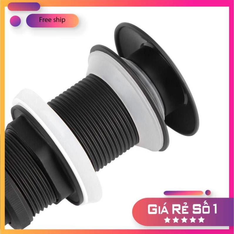 bộ xả lavabo đen có xả tràn, không xả tràn - hàng cao cấp của tây ba nha