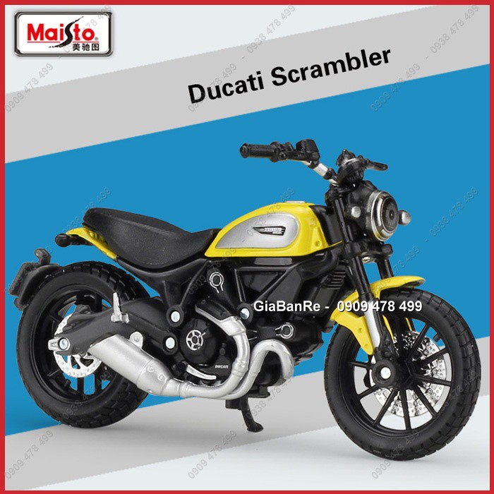 Xe Mô Hình Ducati Scrambler Tỉ Lệ 1:18 - Maisto - 8807