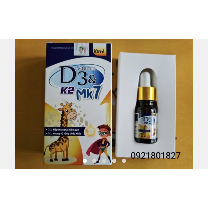 Siro nhỏ giọt bổ sung vitamin D3 và K2 M7 cho trẻ sơ sinh còi cọc, biếng ăn mất ngủ ,còi xương.