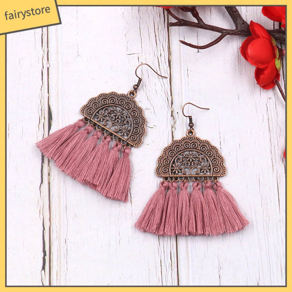 Khuyên tai nữ trang dáng dài tạo hình độc đáo thời trang