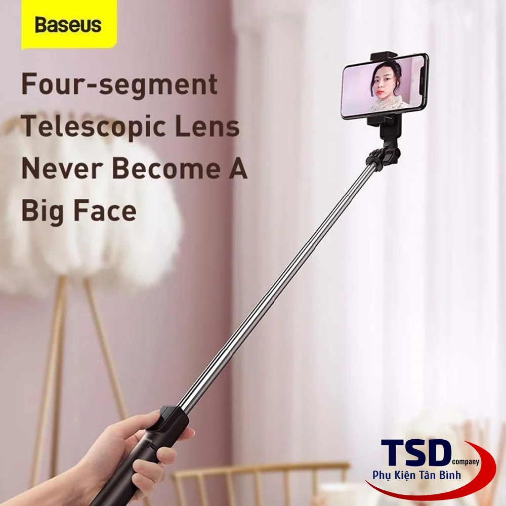 Gậy Chụp Hình Tripod 3 Chân Bluetooth Baseus Lovely Bracket Selfie Stick Chính Hãng