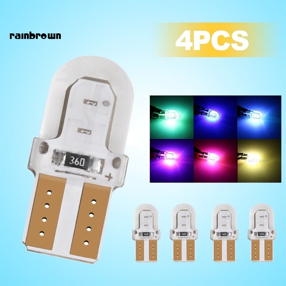 Bộ 4 Đèn Led T10 W5W Cob Siêu Sáng Cho Xe Hơi