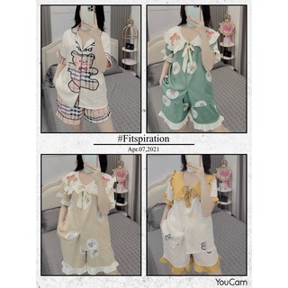 Đồ bộ pijama lụa latin cộc đùi from 40-60kg
