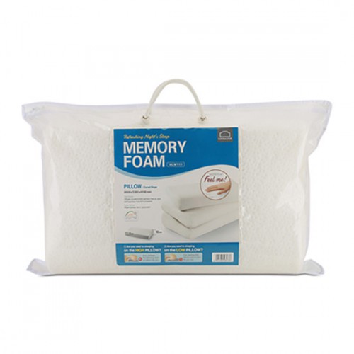 Gối Memory foam 50D Lock&amp;Lock hình cong - White - HLW111