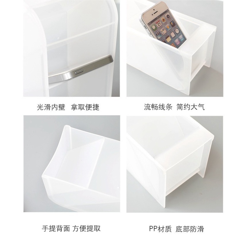 Khay Chứa Nghiên 4 Ngăn, Ống bút đa năng 4 ngăn, kệ đựng bút phụ kiện văn phòng