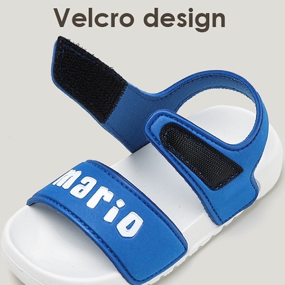 Xăng đan Cheerful Mario đế mềm phong cách Hàn Quốc thời trang đi biển mùa hè cho trẻ em trai và gái