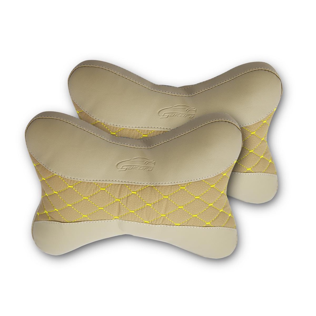 [HCM]Sakora Đôi Gối tựa đầu trên ô tô xe hơi chống mỏi cổ (2pc)-【ZT N26】