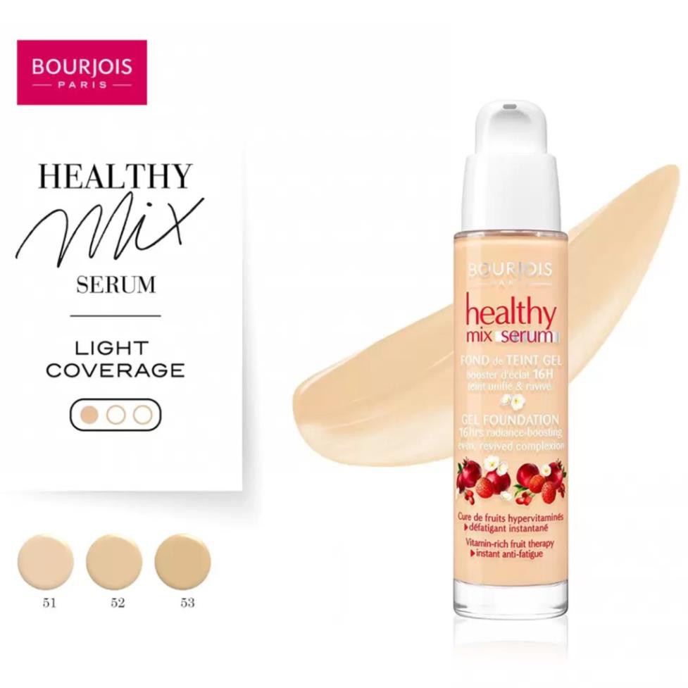 Kem nền BOURJOIS - Healthy Mix Serum Gel Foundation 30ml