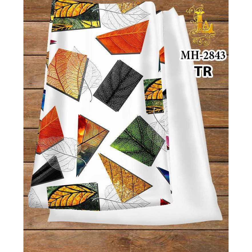 vải may áo dài đẹp in hoa văn 3d (hàng xuất khẩu ) hot