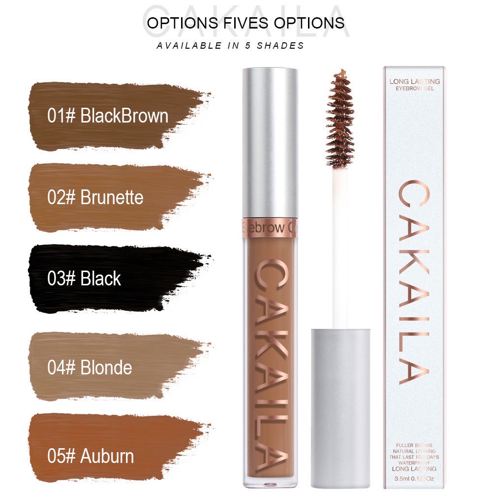 [5 Màu] Mascara Trang Điểm Chân Mày Chuyên Nghiệp Cakaila Long Lasting Eyebrow Gel 3.5ml BellaDonna Lily 19