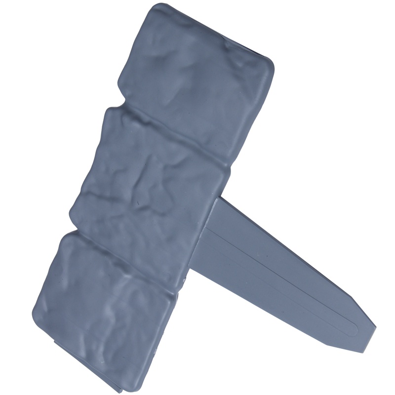 Bộ 12 Hàng Rào Nhựa Màu Xám Hiệu Ứng Đá Cuội Trang Trí Sân Vườn