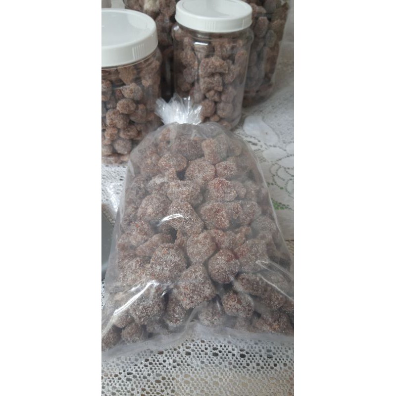 mứt me ngào đường sốc muối ớt, bịch 500g