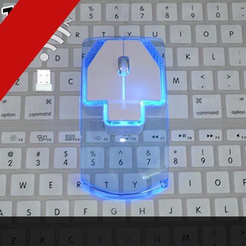 Chuột Không Dây Trong Suốt Siêu Mỏng 2.4Ghz Cho Máy Tính