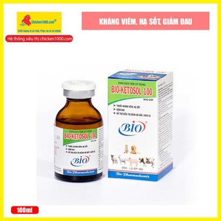 Thú y bio ketosol 100ml dùng tốt cho heo, bò, gà, vịt, dê, ngựa