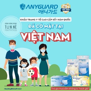 (CÓ SẴN) KHẨU TRANG ANYGUARD NEW XK KOREA