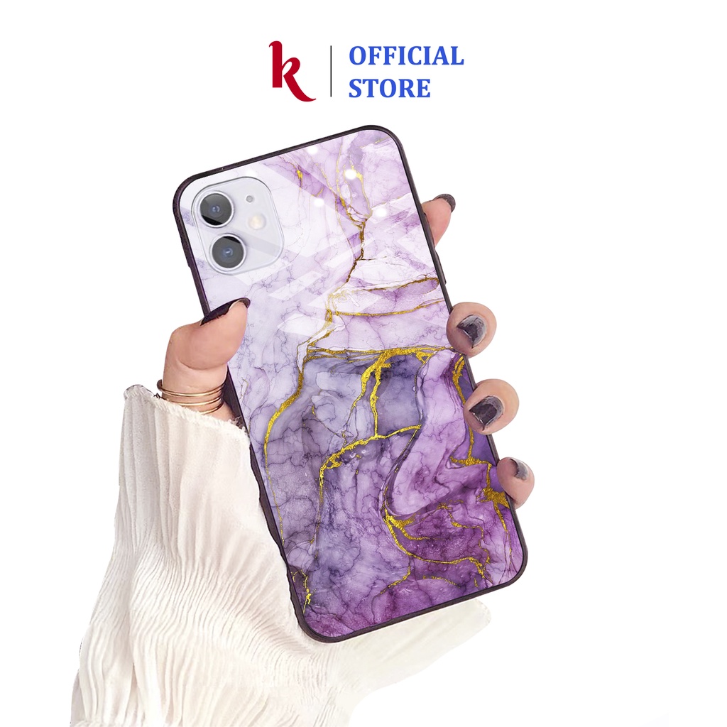 Ốp lưng iphone kính vân đá P2 case 14plus 14 pro max 13 12 promax 11 mini 6 6s 7 8 plus x xr xs Se
