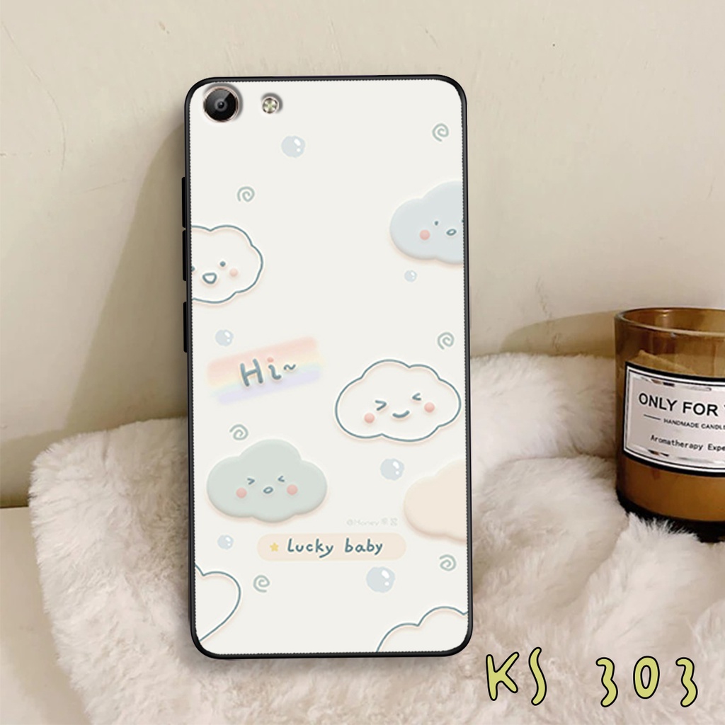 Ốp lưng Vivo Y53 - Vivo Y55 - Vivo Y62 -Vivo Y69 - Ốp in hình gấu &amp; thỏ đang yêu - lưng nhám viền TPU cao cấp