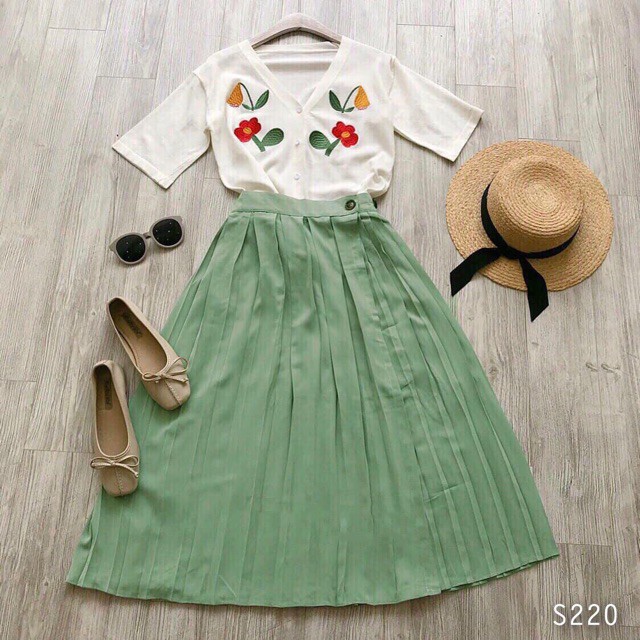 Set váy nữ xinh / Đầm nữ đẹp kèm áo thêu dự tiệc phong cách thời trang Đầm Nữ Hoài Thương | BigBuy360 - bigbuy360.vn