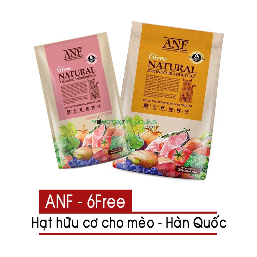 Thức ăn ANF 6 Free cho mèo con dưới 6 tháng tuổi gói 400g - ANF 6 Free Indoor Kitten