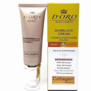 (Tặng 12 gói sữa tắm Tesori) Kem chống nắng dưỡng da,  không gây bóng nhờn SPF 50 PA + Italy Doro