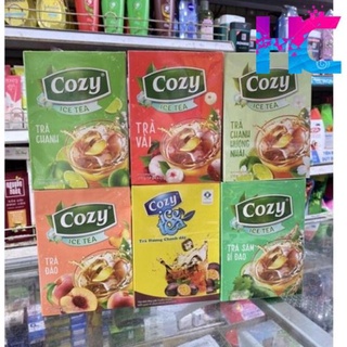 Trà Cozy Đào/ Chanh/ Vải/ Chanh Dây Hoà Tan Hộp 270g(18 gói x15g)